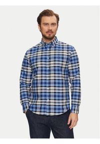 TOMMY HILFIGER - Tommy Hilfiger Koszula Heritage MW0MW37566 Niebieski Regular Fit. Kolor: niebieski. Materiał: bawełna #1