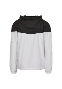 BUILD YOUR BRAND - Dwukolorowa Kurtka Windrunner Unisex Dla Dorosłych. Kolor: biały, wielokolorowy, czarny