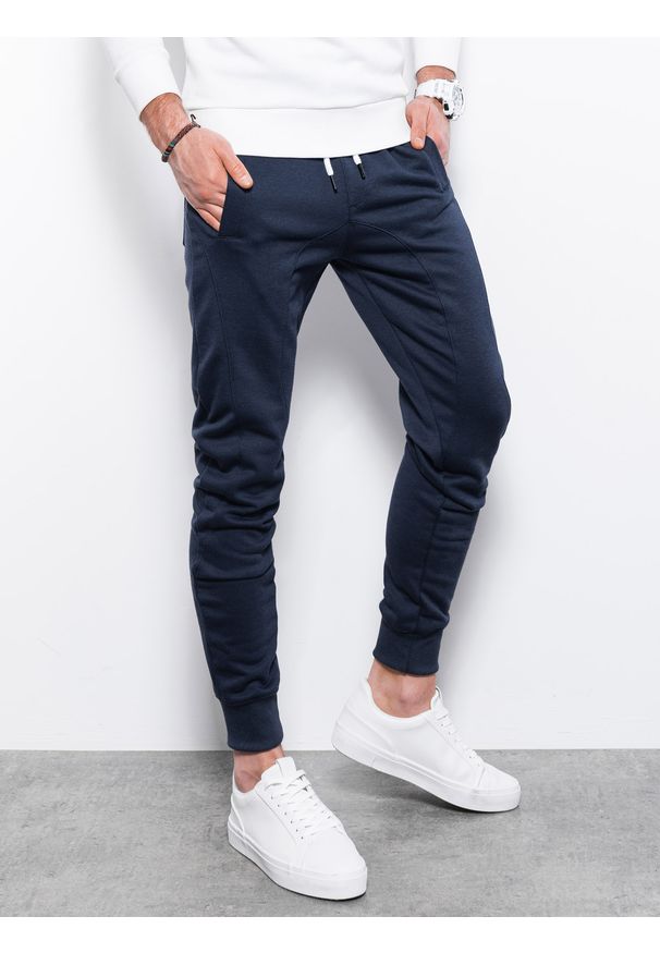 Niebieskie spodnie Ombre Clothing