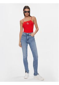 Calvin Klein Jeans Body Monologo J20J223421 Czerwony Slim Fit. Kolor: czerwony. Materiał: bawełna #3