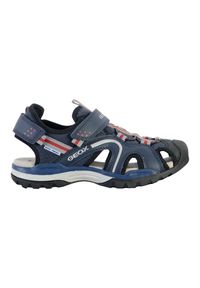Sandały Geox Model J Borealis Boy B Kolor Czarny. Kolor: niebieski. Materiał: skóra, syntetyk