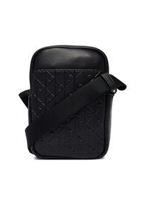 Calvin Klein Saszetka Emblem Aop Emboss Slim Reporter LV04D3228G Czarny. Kolor: czarny. Materiał: skóra #6