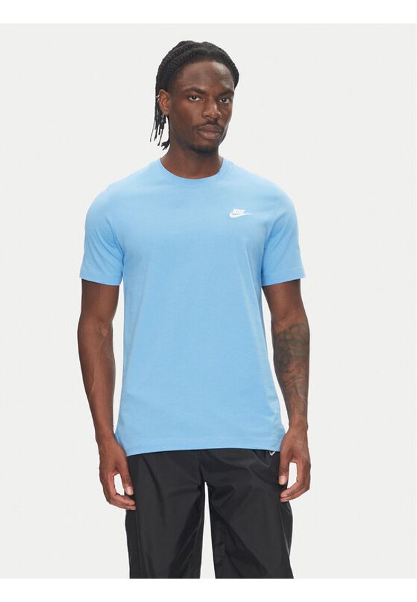 Nike T-Shirt AR4997 Niebieski Regular Fit. Kolor: niebieski. Materiał: bawełna