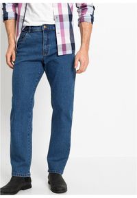 bonprix - Klasyczne jeansy ze stretchem classic fit, straight. Stan: podwyższony. Kolor: niebieski. Styl: klasyczny #1