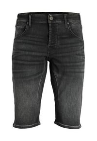 Jack & Jones - Jack&Jones Szorty jeansowe Scale 12223991 Czarny Regular Fit. Kolor: czarny. Materiał: bawełna #4