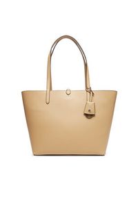 Lauren Ralph Lauren - LAUREN RALPH LAUREN Torebka 431795329071 Beżowy. Kolor: beżowy. Materiał: skórzane #5