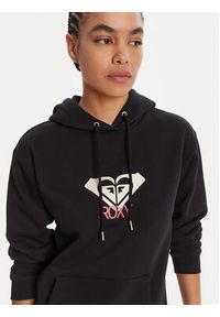 Roxy Bluza ERJFT05020 Czarny Regular Fit. Kolor: czarny. Materiał: bawełna