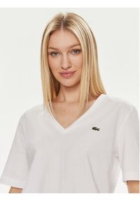 Lacoste T-Shirt TF7300 Biały Regular Fit. Kolor: biały. Materiał: bawełna