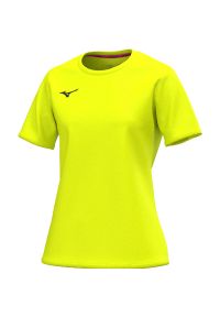 Koszulka damska Mizuno Team. Kolor: żółty. Sport: fitness #1