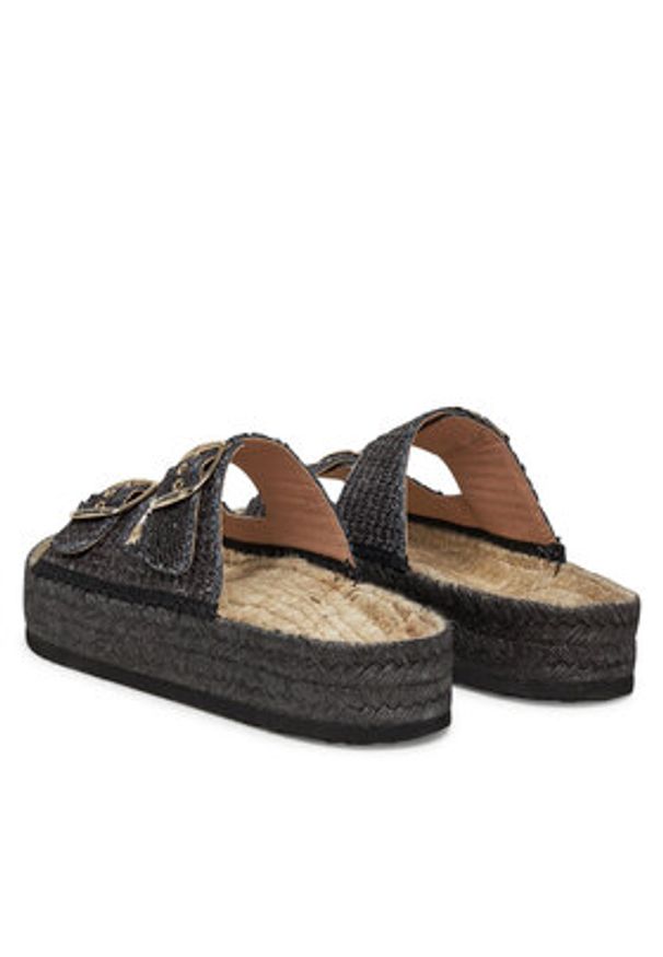 Love Moschino - LOVE MOSCHINO Espadryle JA28393G0MJQ0000 Szary. Kolor: szary. Materiał: syntetyk