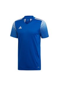 Adidas - Koszulka piłkarska męska adidas Regista 20 Jersey. Kolor: biały, wielokolorowy, niebieski. Materiał: jersey. Sport: piłka nożna, fitness