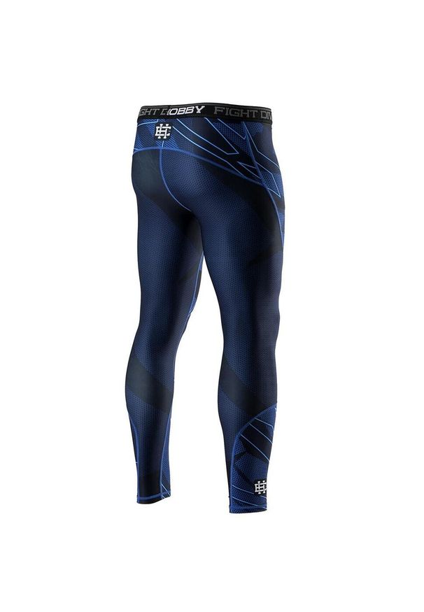 Legginsy sportowe męskie EXTREME HOBBY SHADOW. Kolor: niebieski. Materiał: poliester, elastan