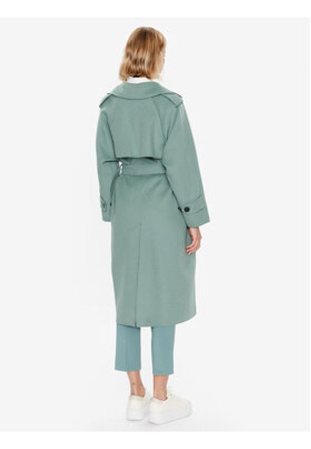 Weekend Max Mara Płaszcz wełniany Cobalto 2350110137 Zielony Regular Fit. Kolor: zielony. Materiał: wełna