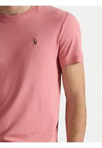 Polo Ralph Lauren T-Shirt 710740727096 Różowy Custom Slim Fit. Typ kołnierza: polo. Kolor: różowy. Materiał: bawełna #3