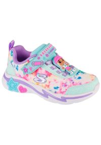 skechers - Buty sportowe Sneakersy dziewczęce, Snuggle Sneaks - Skech Squad. Kolor: zielony. Sport: turystyka piesza