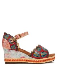 Laura Vita Espadryle Facyo 86 Kolorowy. Materiał: skóra. Wzór: kolorowy