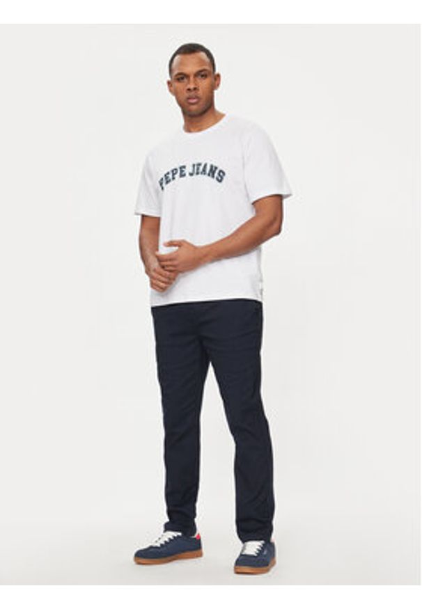 Pepe Jeans T-Shirt Clement PM509220 Écru Regular Fit. Materiał: bawełna