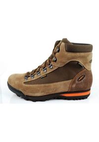Buty trekkingowe męskie Aku Slope Micro Goretex. Wysokość cholewki: za kostkę. Zapięcie: sznurówki. Kolor: wielokolorowy, brązowy. Materiał: tkanina, gore-tex, zamsz, materiał, syntetyk. Szerokość cholewki: normalna. Technologia: Gore-Tex