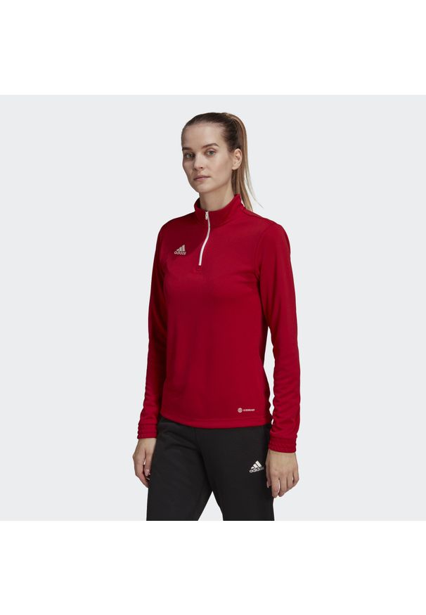Bluza piłkarska damska Adidas Entrada 22 Training Top. Kolor: czerwony. Sport: piłka nożna