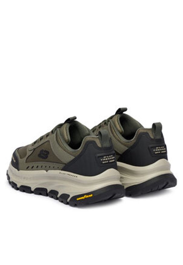 skechers - Skechers Trekkingi D'Lux Trekker 237565 OLMT Khaki. Kolor: brązowy. Materiał: materiał. Sport: turystyka piesza