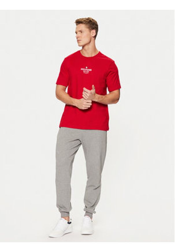 TOMMY HILFIGER - Tommy Hilfiger Spodnie dresowe Terry MW0MW37236 Szary Regular Fit. Kolor: szary. Materiał: bawełna