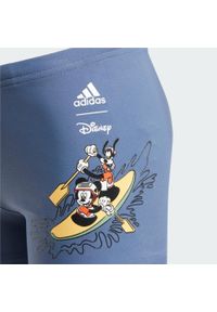 Adidas - Bokserki adidas x Disney Mickey and Friends Swim. Kolor: niebieski. Materiał: materiał. Wzór: motyw z bajki