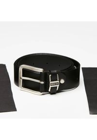 Big Star Accessories - Czarny Skórzany Pasek Męski Big Star. Kolor: czarny. Materiał: skóra. Styl: casual, klasyczny #2