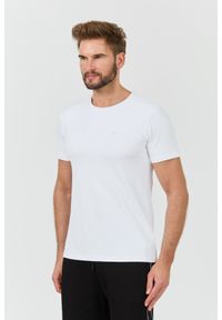 Guess - GUESS Biały męski t-shirt New Tech Str T, Rozmiar L. Kolor: biały