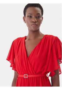 Artigli Sukienka koktajlowa ACAB004967 Czerwony Regular Fit. Kolor: czerwony. Materiał: syntetyk. Styl: wizytowy #5
