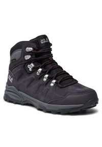 Jack Wolfskin Trekkingi Refugio Texapore Mid W 4050871 Szary. Kolor: szary. Materiał: zamsz, skóra