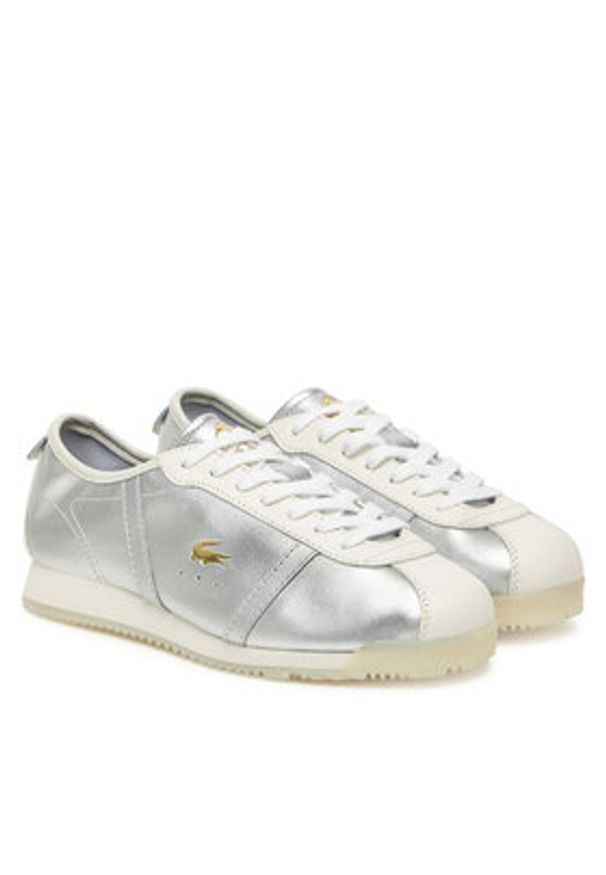 Lacoste Sneakersy Club-Low 7-50SFA0062 Srebrny. Kolor: srebrny. Materiał: skóra