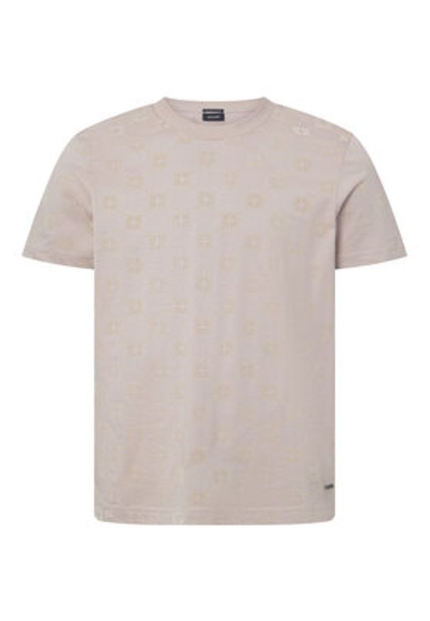 JOOP! T-Shirt 17 JJ-23Berno 30046985 Beżowy Modern Fit. Kolor: beżowy. Materiał: bawełna