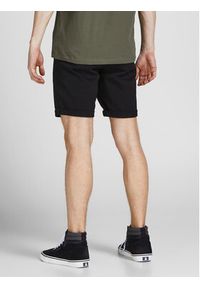 Jack & Jones - Jack&Jones Szorty materiałowe Dave 12182549 Czarny Regular Fit. Kolor: czarny. Materiał: bawełna