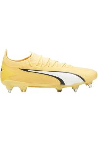Buty piłkarskie Puma Ultra Ultimate MxSG M 107504 04 żółte. Kolor: żółty. Materiał: materiał. Szerokość cholewki: normalna. Sport: piłka nożna