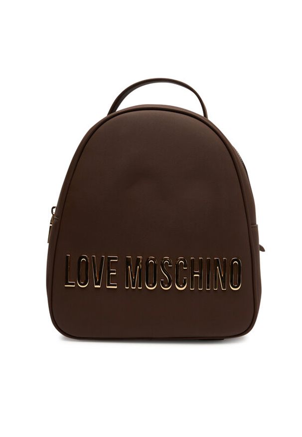 Love Moschino - LOVE MOSCHINO Plecak JC4197PP1NKD0301 Brązowy. Kolor: brązowy. Materiał: skóra
