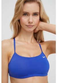 Nike dwuczęściowy strój kąpielowy Essential kolor granatowy lekko usztywniona miseczka. Kolor: niebieski. Materiał: skóra, materiał, włókno #2