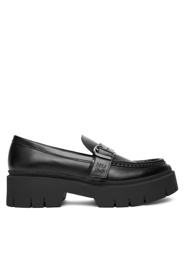 Hugo - Loafersy HUGO. Kolor: czarny