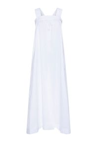 Max Mara Leisure Sukienka letnia Cappa 32210706 Biały Regular Fit. Kolor: biały. Materiał: bawełna. Sezon: lato #1