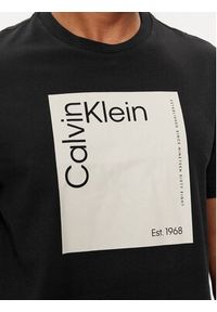 Calvin Klein T-Shirt Square Logo K10K112503 Czarny Regular Fit. Kolor: czarny. Materiał: bawełna #3