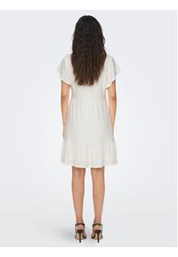 only - ONLY Sukienka codzienna 15289687 Biały Regular Fit. Okazja: na co dzień. Kolor: biały. Materiał: syntetyk. Typ sukienki: proste. Styl: casual #7