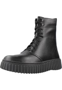 Clarks - CLARKS TORHILL STYLE Czarny. Kolor: czarny. Materiał: tkanina, skóra. Styl: sportowy #1