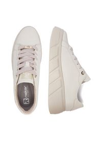 Rieker Sneakersy W2601-82 Biały. Kolor: biały. Materiał: skóra #5