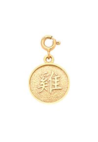 MOKOBELLE - Naszyjnik łańcuch z chińskim zodiakiem - KOGUT. Materiał: pozłacane. Kolor: złoty #2