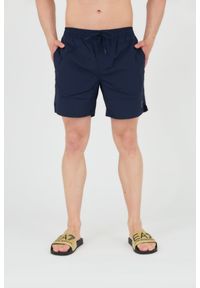 Guess - GUESS Szorty kąpielowe męskie granatowe, Rozmiar S. Kolor: niebieski. Materiał: poliamid #1