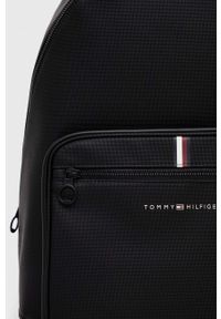 TOMMY HILFIGER - Tommy Hilfiger plecak męski kolor czarny duży gładki. Kolor: czarny. Wzór: gładki #5