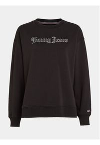 Tommy Jeans Bluza Grunge DW0DW16401 Czarny Relaxed Fit. Kolor: czarny. Materiał: bawełna #5