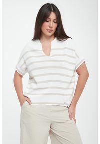 Joseph Ribkoff - Bluzka damska dzianinowa w paski JOSEPH RIBKOFF. Materiał: dzianina. Wzór: paski #1
