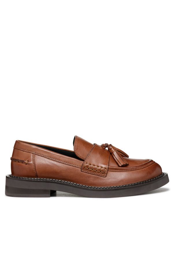 Geox Loafersy D Serilda D46WYH 00043 C6002 Brązowy. Kolor: brązowy. Materiał: skóra
