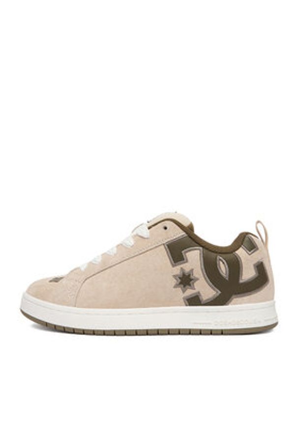 DC Shoes Sneakersy CEOWB-V5-10116M Beżowy. Kolor: beżowy. Materiał: zamsz, skóra