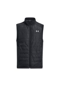 Bezrękawnik do biegania męski Under Armour Storm Session Run Vest. Kolor: czarny. Długość rękawa: bez rękawów. Sport: bieganie